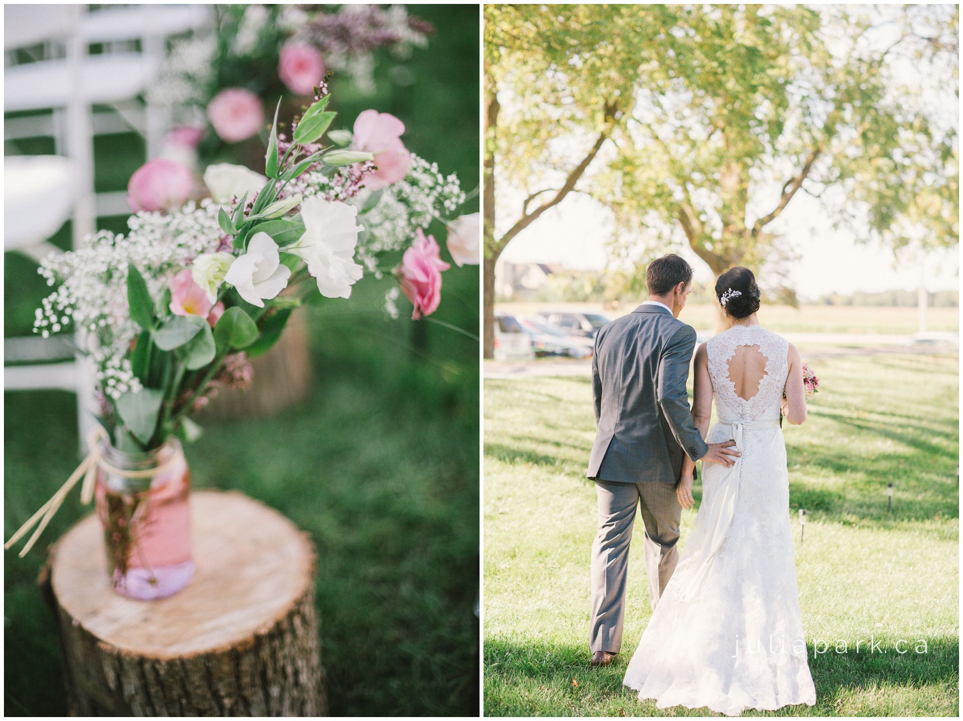 farm wedding decor